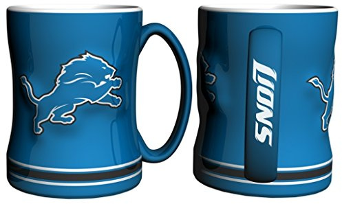 Detroit Lions Sculpted Coffee Mug, 15 oz