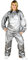 MOVIT Tuta Dimagrante - Donna e Uomo, 2 Pezzi, Taglia Unica, Effetto Sauna, in PVC Ecologico, Color Argento - Tuta da Sudare, Dimagrimento, Sudorazione, Perdita di Peso, Fitness