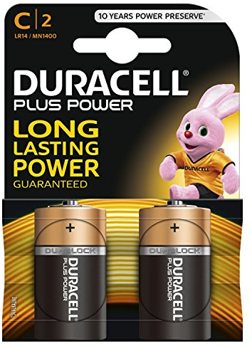Duracell Plus Power, Batterie Alkaline, 1,5 V, 2 Pezzi