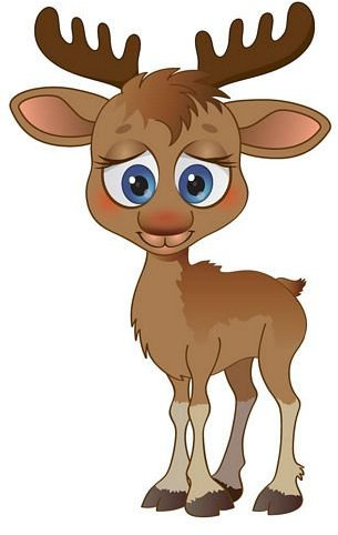 FahnenMax Autoaufkleber Sticker Elch Rentier braun Aufkleber