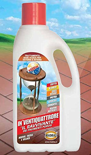 IN VENTIQUATTRORE LT.1 MADRAS IL RAVVIVANTE DEI PAVIMENTI POROSI COTTO KLINKER GRES ARDESIA PIETRA CEMENTO MARMO