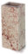 Design Marmorvase, Vase Blumenvase aus seltenem Marmor, massiv, rechteckig, Maße: 24x10x8,5cm, Gewicht: ca.3,2Kg