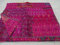 Tribal Asian Textiles Indische handgefertigte wendbare Patola-Seide-Tagesdecke, Vintage-Überwurf, Kantha-Queen-Steppdecke, mehrfarbige Kantha-Steppdecke, Kantha-Ralllies, indische Sari-Steppdecke, buntes Design, handgefertigte Kantha-Seidenpatola, Überwurf-Kantha-Decke, 90x10 20,3 cm