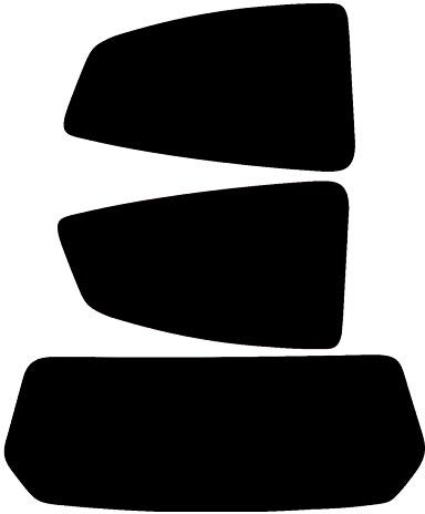 PSSC Pre Cut Rear Car Window Films for Ford KA 2009 to 2016 05% Very Dark Limo Tint