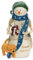 Pavilion Gift Company The Birchhearts-Friends Forever Snowman Figurine with Puppy 4.5 Inch, Resin, White, 4.5