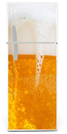 Kühlschrank Aufkleber Bier 100 x 64 cm + 98 x 64 cm