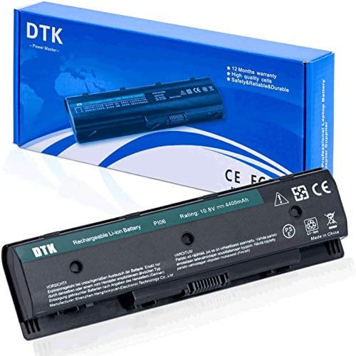 DTK Laptop Battery for HP PI06 710416-001 710417-001 envy 15 15T 17 Pavilion 14-E000 15-E000 15t-e000 15z-e000 17-E000 17-E100 17Z-E100 PI06 [10.8V 4400mAh]