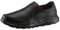Skechers Mens Flex Advantage Sr - Bronwood Slip On Trainers, Black Leather, 6.5 UK