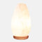 Himalayan Glow Lampada in cristallo di sale bianco, luce notturna in sale naturale, realizzata a mano con base in legno di margheriere e lampadina di sale, dimmerabile certificato ETL | 2,33,2 kg (2