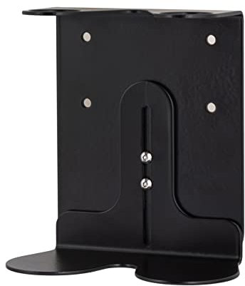 Support Mural pour Distributeur de Savon Noir Kuishi, Porte-Bouteille de Savon 250-500 ML, Double Noir, résistant à la Corrosion et aux Marques, décoration, Bouteilles Non incluses.