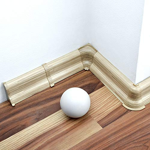 [DQ-PP] Battiscopa da 2 metri, in PVC da 52 mm, in plastica laminata