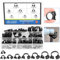 Glarks Lot de 121 colliers de serrage en nylon 8 tailles ultra résistants 6,6 à 27,2 mm, Black Nylon Hose Clamps 70Pcs