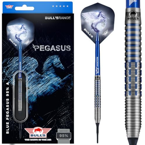Bull's NL Soft Darts Blue Pegasus 95% Tungsten Softtip Darts Softdart 18 g