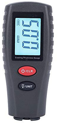 Reenwee Farbdickenmessgerät, digitales Messgerät für Beschichtungsdicke im Automobil, kontrastreiche LCD-Hintergrundbeleuchtung, Auflösung 2 mm, automatische Abschaltung, automatische digitale