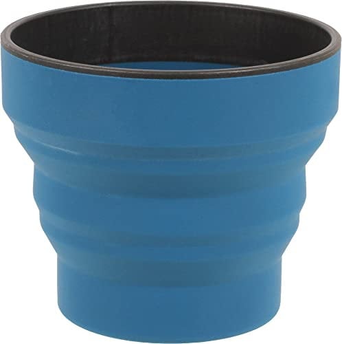 Lifeventure Silicon Ellipse Collapsible And Portable Mug For Camping, Travel & Outdoor - Navy Blue