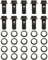 WOOSTAR Inoxydable Acier M10 x 1,25 Boulons Banjo Frein Raccord Adaptateur avec M10 Rondelles en Cuivre Paquet de 10