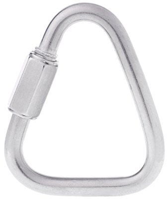 Ocobudbxw 304 Edelstahl Schraubverschluss Dreieck Karabiner Kletterausrüstung Sicherheit Karabinerhaken