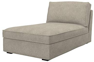 Soferia Kompatible Ersatzbezug fur KIVIK Recamiere, Stoff Strong Taupe, Beige