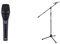 AKG P3s Professional Dynamic Live Vocal Microphone & Tiger MCA68-BK Microphone Boom Stand, Mic Stand with Free Mic Clip - Black
