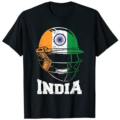 Indien Cricket T-Shirt für Fans Jersey Geschenk Indianer Cricket T-Shirt