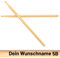1 Paar Personalisierte Hickory-Drumsticks mit Wunsch-Druck | handgeölte Schlagzeug Sticks mit Druck personalisiert - verschiedene Größen | eins der besten Drummer Geschenke (5B)