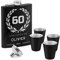 Maverton Flasque personnalisée de 200 ml pour lui - Portable Flasque pour voyageur - Set avec 4 verres à shot - Idee Cadeau Homme - Flasque Whisky - Cadeau Anniversaire Homme - Pour ami