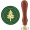craspire Weihnachtsbaum-Wachs-Siegelstempel Schneeflocke-Siegelstempel 30 mm/1.18 Zoll Abnehmbarer Messingkopf-Siegelstempel Mit Holzgriff Einladungen Grußkarten