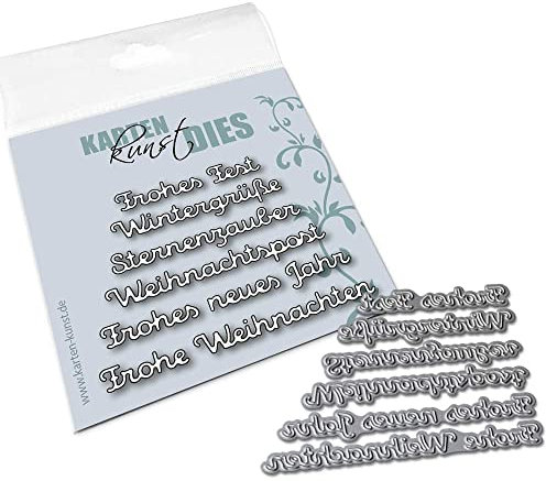Karten-Kunst Stanzschablone kk-D189 Stanze Kleine Sprüche Weihnachten Schneideschablone