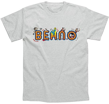 Beano Mens T Shirt (Beano Comics Logo Design). Machine Washable Mens Tshirt, Mens Grey T Shirt, Beano T Shirts for Men UK, Beano Tshirt Men - Genuine Merchandise