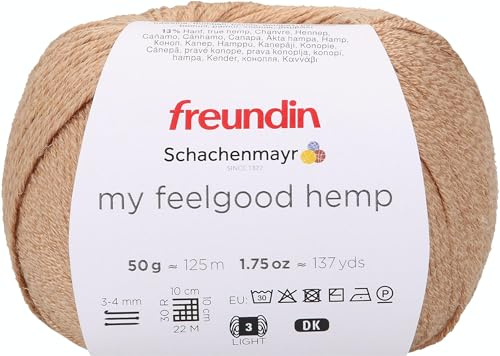 Schachenmayr My Feelgood Hemp, 50G sand Handstrickgarne