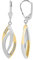 Akzent Damen-Ohrringe Ohrschmuck 925er Echt Silber rhodiniert (Laive-bicolor)