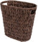 GRANNY SAYS Waste Paper Bin for Bedroom, Plastic Wicker Office Bin Waterproof, Waste Paper Basket for Living Room Bathroom, Decorative Rubbish Bin, Trash Bin for Kitchen, 19 Liters/5 Gallons, Brown