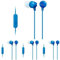 Sony MDR-EX15AP Earphones with Smartphone Mic and Control - Blue (Pack of 4)