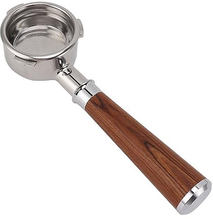 PenRux Portafiltro Desnudo de 58 Mm Con 3 Orejas y Mango de Madera Maciza Para Cafetera Barsetto (Una Rama Roja)