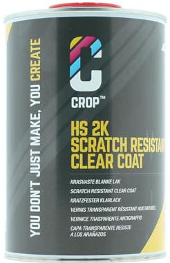 CROP 2K Kratzfester Hochglanz Klarlack - 1 Liter Gebinde