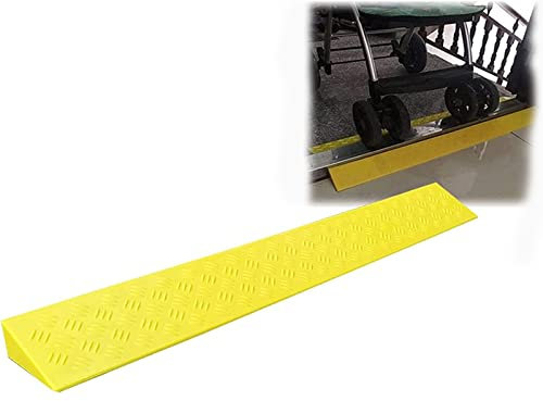 Kerb Ramp, Door Threshold Ramp, Portable Plastic Non-Slip Lightweight Wedge Ramps for Driveways, Wheelchair, Car, Trailer, Bike, Motorcycle, Scooter