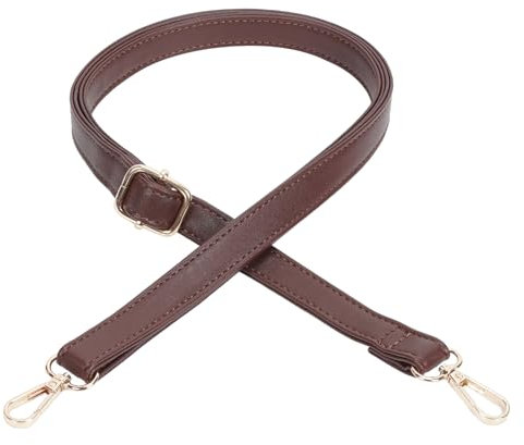FLYAMAPIRIT Verstellbarer Schultergurt für Taschen, 2cm breiter PU Leder Taschengurt, DIY Zubehör für Handtaschen, Tragetaschen und Umhängetaschen (Dunkelbraun)