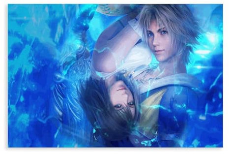 yiili Leinwandposter Game Final Fantasy, Leinwandposter, Wandkunst, Dekordruck, Gemälde für Wohnzimmer, Schlafzimmer, Dekoration, ungerahmt, 30 x 45 cm, 4 Stück