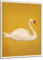 DARO Design - Wand-Bild Abstrakt Schwan gelb auf 6mm HDF 30x20 cm - Wand-Deko Bilder Geschenk