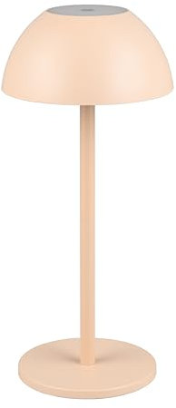 Reality Leuchten LED Außen Akku Tischleuchte Ricardo R54106166, Kunststoff sandfarbig, inkl. 1.7 Watt LED, 4-fach Touch