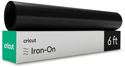 Cricut Everyday Iron-On, Black - 6ft (3-Pack of 2ft Rolls) - Heat Transfer Vinyl, Compatible with Cricut Maker/Explore Machines