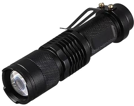 Ashikoi Lampe de poche UV LED 365 Nm en alliage d'aluminium portable UV lampe de poche d'inspection zoom lumière de détection de taches d'animaux domestiques