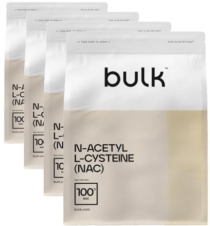 Bulk Pure N Acetyl L Cysteine (NAC) Powder, 100 g, Packaging May Vary (Pack of 4)