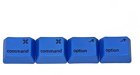 Paopaoldm PBT Keycaps MAC-style Command Option Keys Dye-Sub Cherry MX For Key Caps 1.25U For MX Switches Mechanical Gaming Keyboar Oem Keycaps Pbt