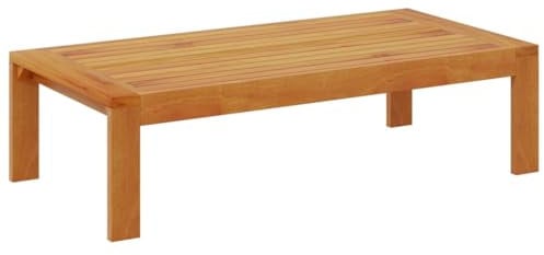 vidaXL Gartentisch, Beistelltisch Couchtisch Holzgestell, Holztisch für Garten Terrasse, Gartenmöbel Terrassentisch, 100x50x27cm Massivholz Akazie