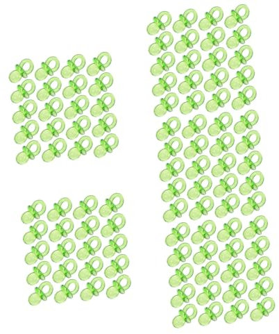 UPKOCH 250 Piezas Mini Chupete Decoración Juguetes para Niños Juguetes para Bebés Mini Juguetes para Niñas Juguetes para Niños Juguetes para Niñas Adornos Transparentes Chupetes Shower