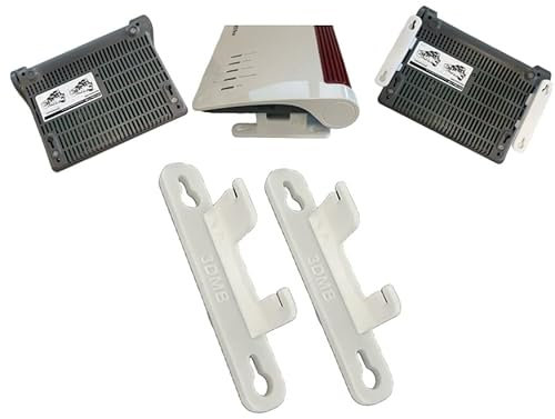 Wandhalterung passend/kompatibel für FritzBox Router 7590, 6850, 7590, 7530,7510, Halter Halterung, Wandhalter, Modem,Ethernet,LTE, Aufhängung, DIY, 3DMB