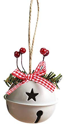 Christbaumschmuck mit Weihnachtsglocken - Jingle Bells Baumschmuck Anhänger für den Weihnachtsbaum, Winterpartydekorationen Wandfenster Ornamente 'Baum