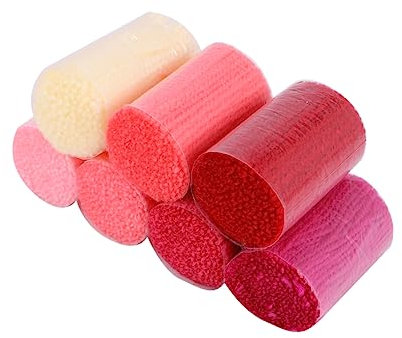 OHPHCALL 18stücke Pack Strickgarn Aus Baumwolle Wolle Zum Stricken Rot Für Teppich Oder Kissen Mit Guter Farbbeständigkeit