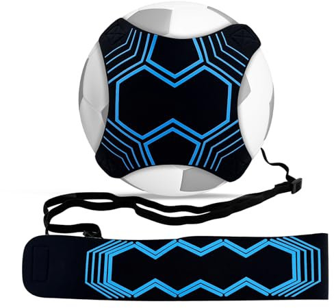 Fußballtrainer Fussball Trainingszubehör Fussballtrainer mit Schnur - Fussballtrainer mit Kordel, Fussball Trainer Zubehör für Jungen, Verstellbar Fußball Training, Kick Trainer, Geschenk für Kinder